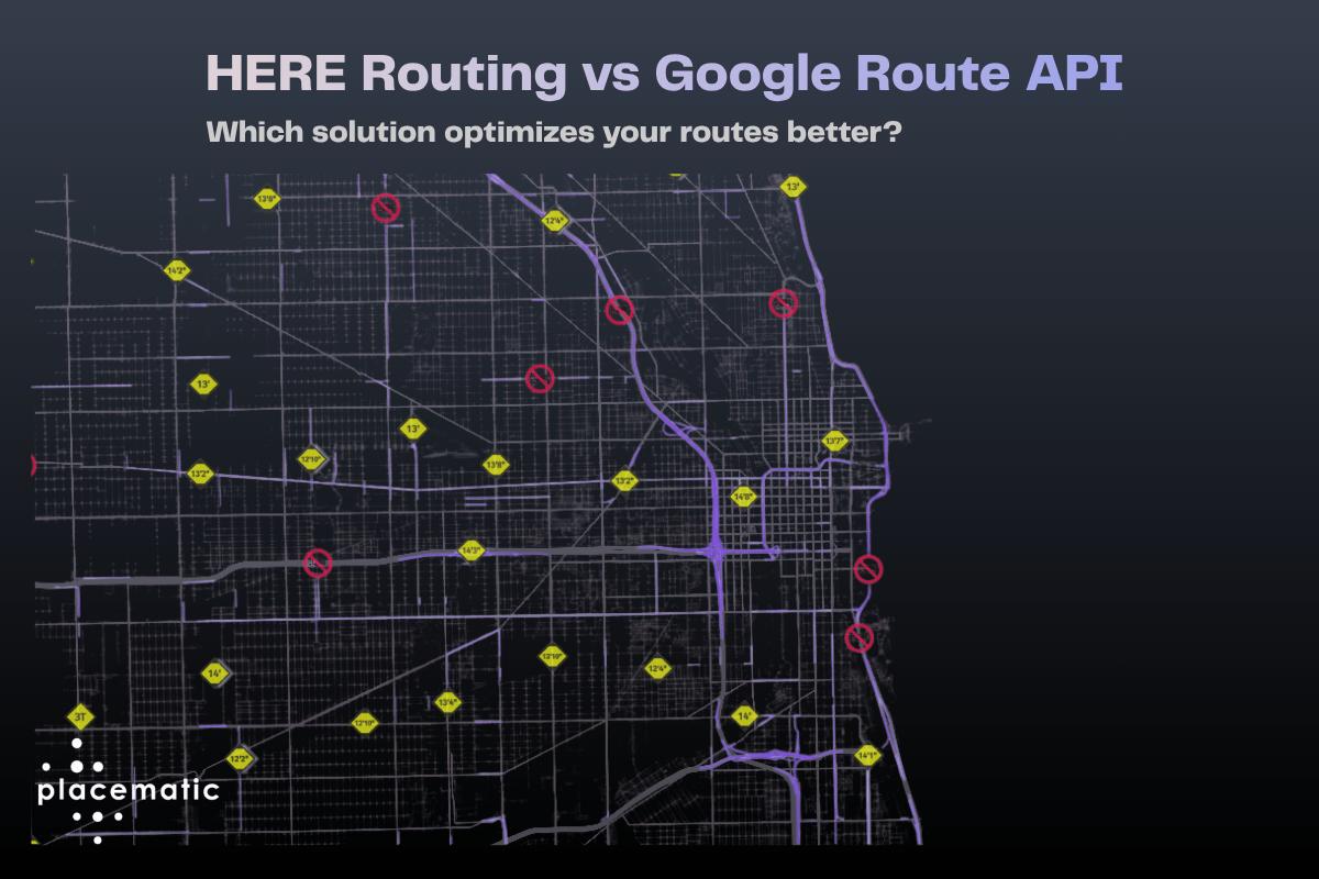 HERE Routing API vs Google Route API