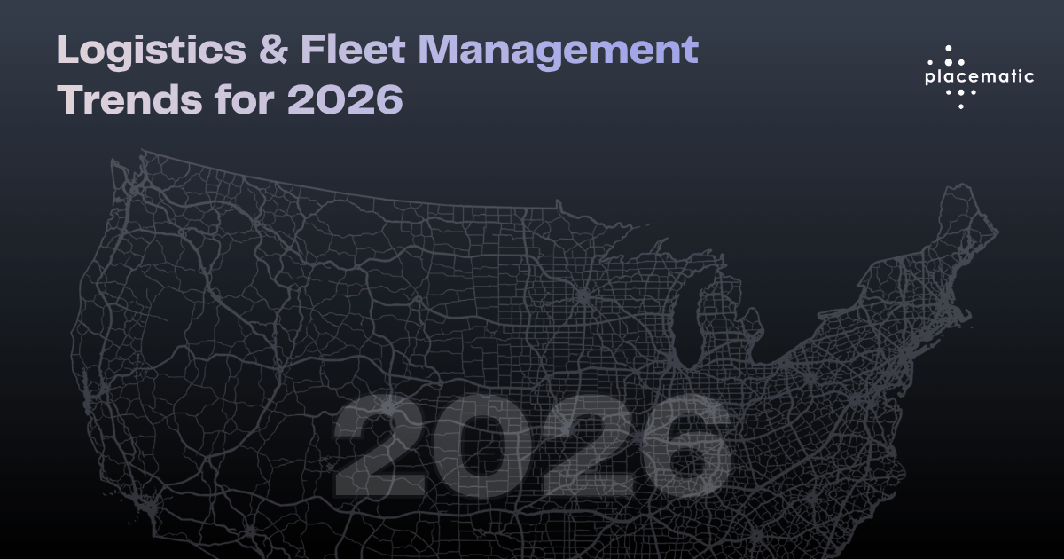 Logistics trends 2026 with AI, fleet optimization, and location data