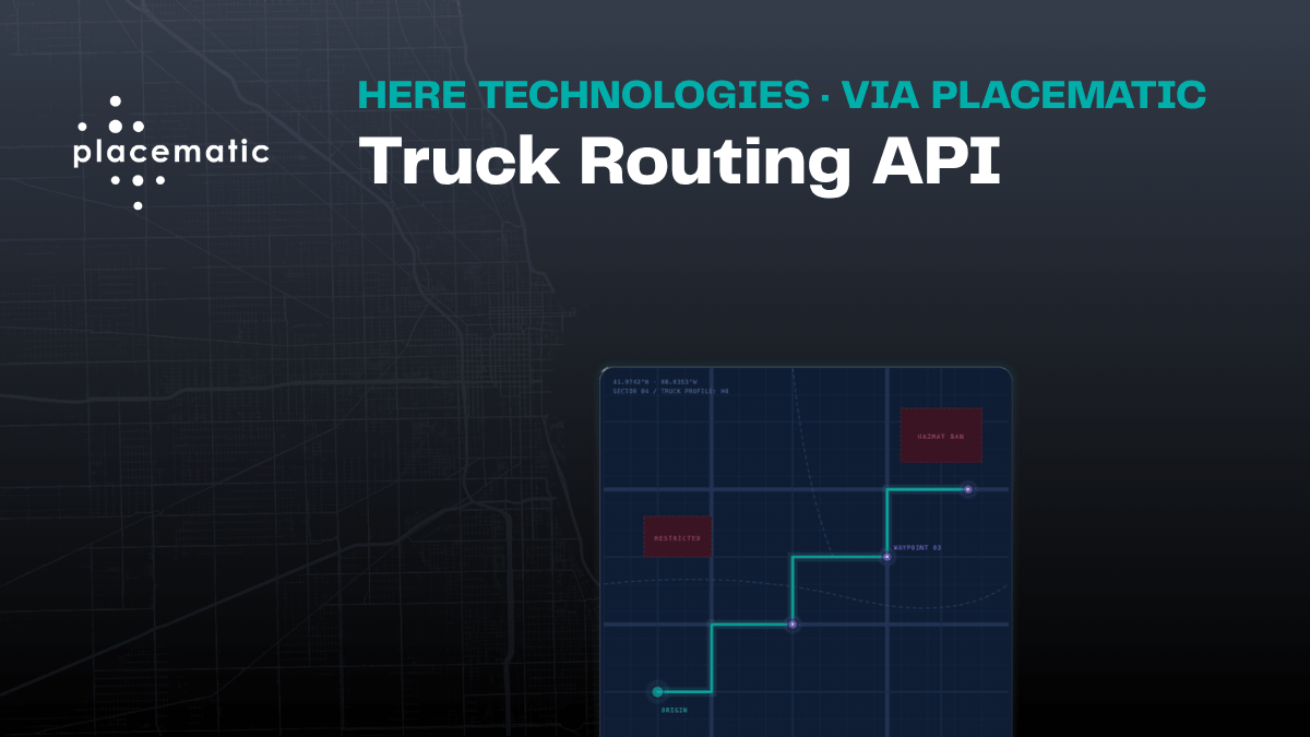 HERE Truck Routing API — Commercial Vehicle Route Calculation