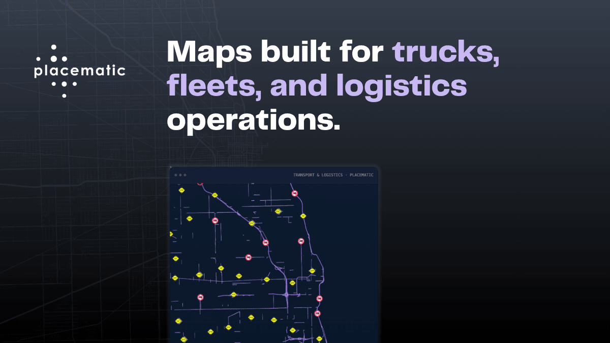 Logistics String Map Maps for Transport & Logistics — Truck-Specific Fleet Mapping | Placematic